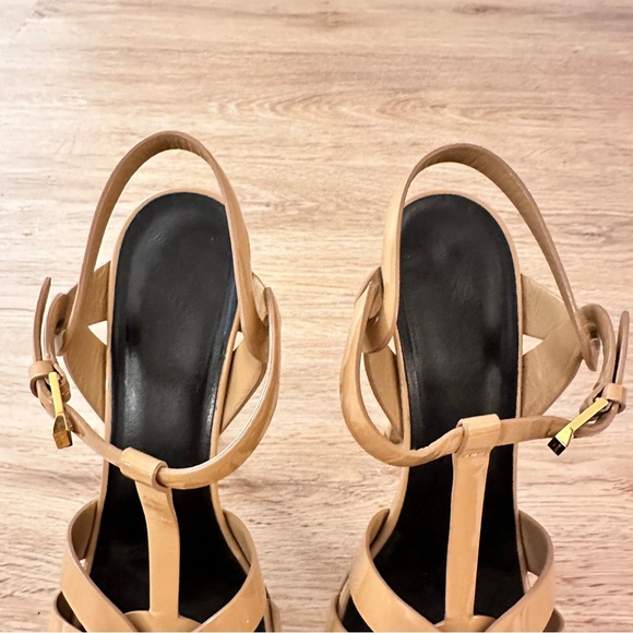 YSL - TRIBUTE PLATFORM SANDALS IN PATENT LEATHER - Picture 9 of 17